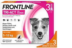 FRONTLINE Tri-Act kapací roztok pro psy o hmotnosti 5-10 kg, 3 ks