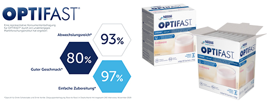 OPTIFAST Drink Jahoda v prášku, 8X55 g