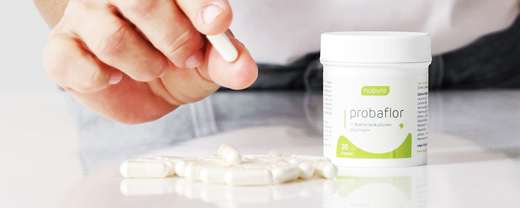 NUPURE probaflor Probiotika pro obnovu střev Kps, 60 ks