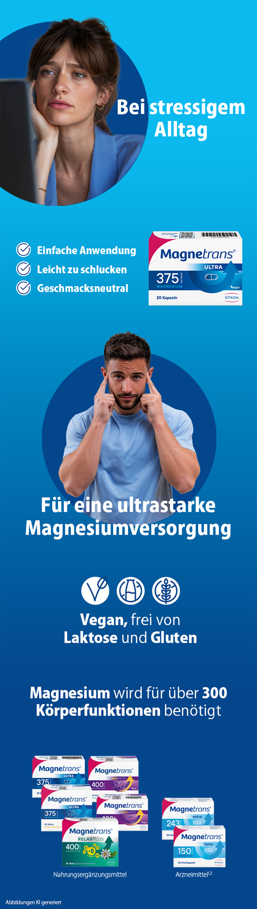 MAGNETRANS 375 mg ultra kapsle, 50 ks