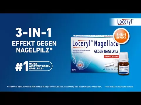 Video o produktu Aplikátor Loceryl lak na nehty proti plísni nehtů DIREKT-, 1,25 ml