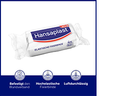 HANSAPLAST elastická fixační páska, krepovaná 8 cm x 4 m, 1 ks