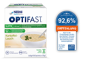 OPTIFAST Polévkový pórek v prášku, 8X55 g