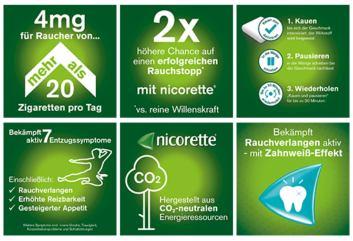 NICORETTE 2 mg žvýkačky s čerstvým ovocem, 210 ks