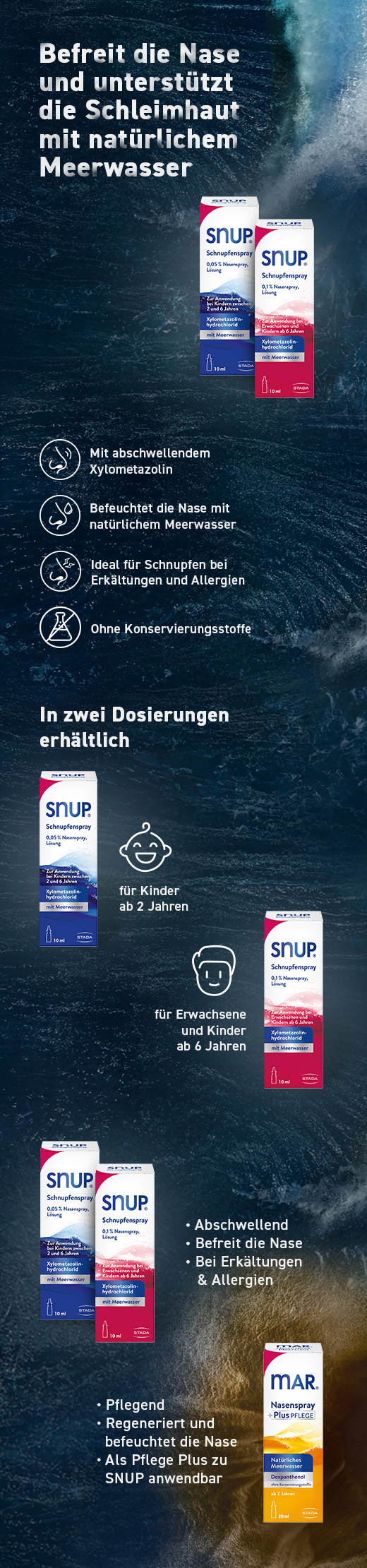 SNUP Nosní sprej proti rýmě 0,05%, 10 ml