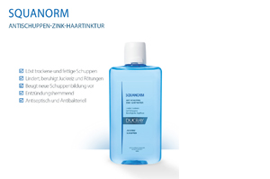 DUCRAY SQUANORM Zinková tinktura na vlasy proti lupům, 200 ml