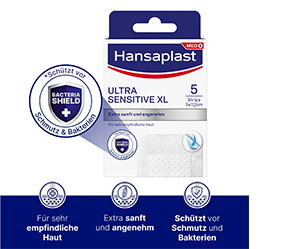 HANSAPLAST Ultra citlivý obvaz na rány 5x7,2 cm XL, 5 ks