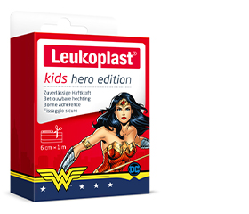 LEUKOPLAST dětský sádrový hrdina Wonder Woman 6 cmx1m, 1 ks