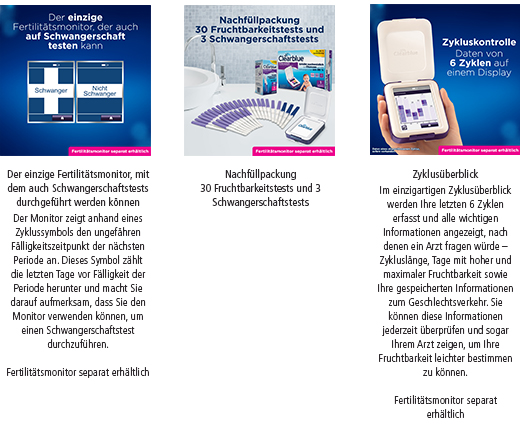 CLEARBLUE Testovací tyčinky pro sledování plodnosti 30+3, 33 ks