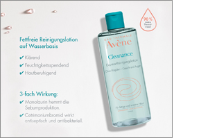 AVENE Cleanance Micelární čisticí pleťová voda, 400 ml
