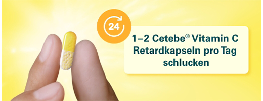 CETEBE Vitamin C kapsle s pomalým uvolňováním 500 mg, 180 ks