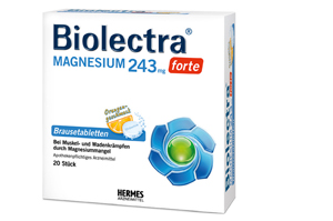 BIOLECTRA Hořčík 243 mg forte Orange Effervescent Tab, 20 ks