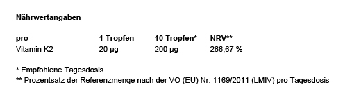 VITAMIN K2 MK7 kapky vysoce dávkované veganské, 50 ml