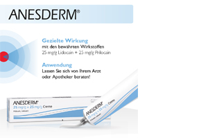 ANESDERM 25 mg/g + 25 mg/g krému + 2 náplasti, 5 g