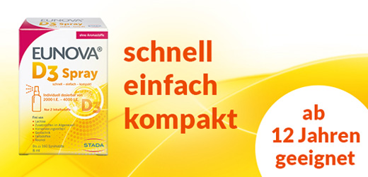 EUNOVA Vitamin D3 ve spreji, 8 ml