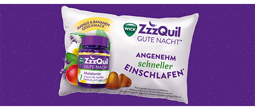 WICK ZzzQuil Good Night Mango & Banán, 60 ks