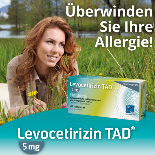 LEVOCETIRIZIN TAD 5 mg potahované tablety, 20 ks