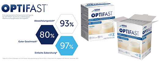 OPTIFAST domácí krémová vanilka v prášku, 8X55 g