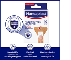 HANSAPLAST Elastické náplastové pásky na konečky prstů, 10 ks