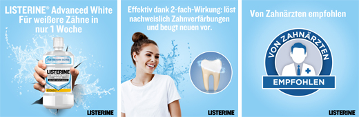 LISTERINE Advanced white Mundspülung, 600 ml