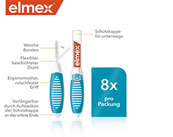 ELMEX Mezizubní kartáčky ISO velikost 3 0,6 mm modré, 8 ks