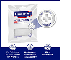 HANSAPLAST Kompresy sterilní 10x10 cm, 5x2 ks