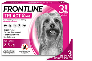FRONTLINE Tri-Act kapací roztok pro psy 2-5 kg, 3 ks