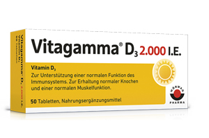 VITAGAMMA D3 2 000 I.U. vitamin D3 NEM tablety, 200 ks