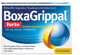 BOXAGRIPPAL forte Cold Tab. 400 mg/60 mg FTA, 12 ks