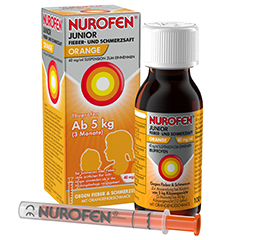 NUROFEN Junior Fever and Pain Juice Orange 40 mg/ml, 100 ml
