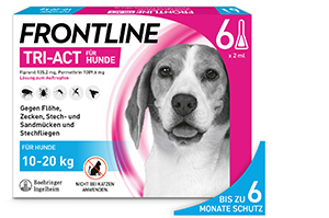 FRONTLINE Tri-Act kapací roztok pro psy 10-20 kg, 6 ks
