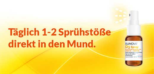 EUNOVA Vitamin D3 ve spreji, 8 ml