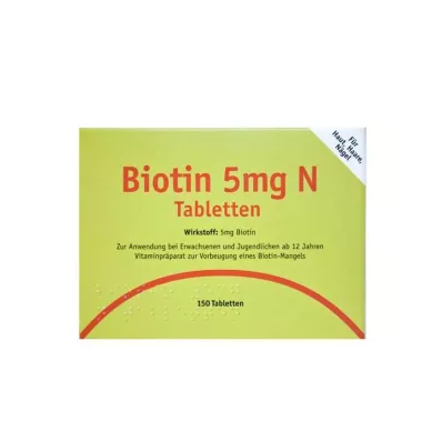 Biotin 5 mg N tablety, 150 ks