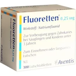 FLUORETTEN 0,25 mg tablety, 300 ks