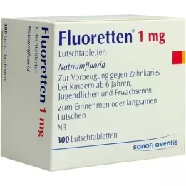 FLUORETTEN 1,0 mg tablety, 300 kusů