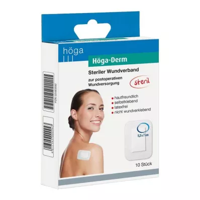 Höga Derm náplasti 53mmx70mm sterilní, 10 kusů