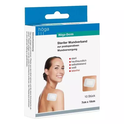 Höga Derm náplasti 100mmx70mm sterilní, 10 kusů