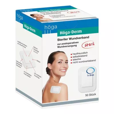 Höga Derm náplasti 100mmx70mm sterilní, 50 kusů