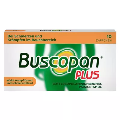 BUSCOPAN plus 10 mg/800 mg čípky, 10 ks