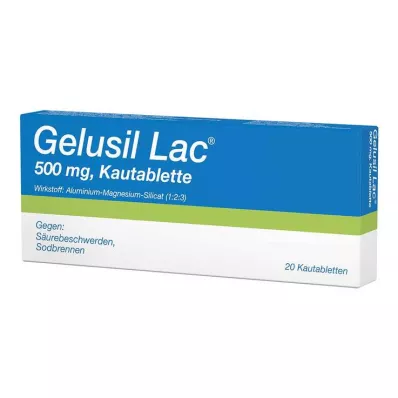 GELUSIL LAC Žvýkací tablety, 20 ks