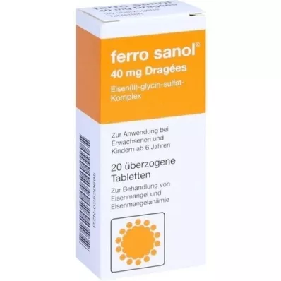 FERRO SANOL Potahované tablety, 20 ks