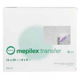 MEPILEX Transferový pěnový obvaz 15x20 cm sterilní, 5 ks