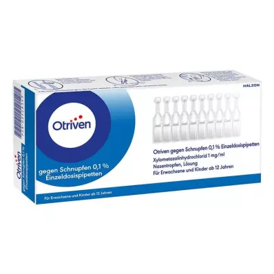 OTRIVEN 0,1% nosní kapky jednodávkové pip., 40X0,3 ml