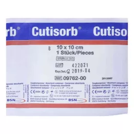 CUTISORB Absorpční obklady sterilní 10x10 cm, 1 ks