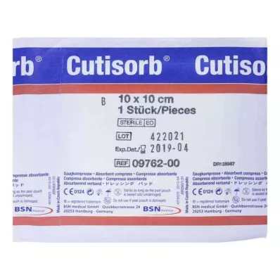 CUTISORB Absorpční obklady sterilní 10x10 cm, 1 ks