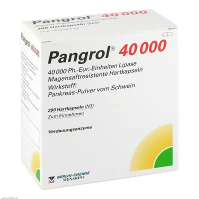 Pangrol 40000 gastrorezistentní kapsle, 200 kusů