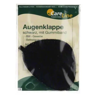 Páska přes oko s gumičkou černá, 1 kus