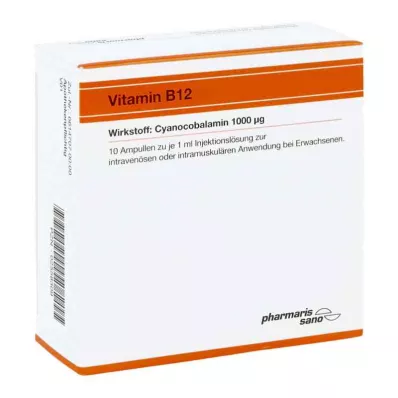 VITAMIN B12 RÖWO 1 000 μg ampule, 10X1 ml
