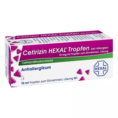 CETIRIZIN HEXAL Kapky na alergie, 10 ml