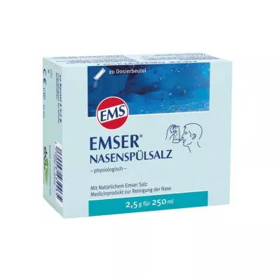 EMSER Fyziologický sáček se solí na výplach nosu, 20 ks
